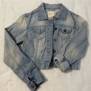 Cropped blue Jean jacket